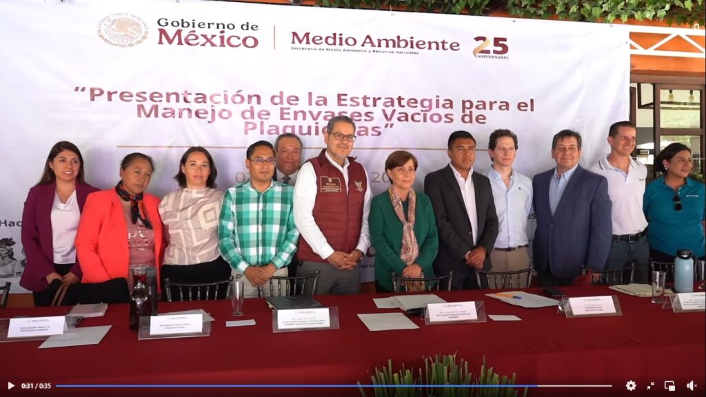 AMOCALI participa en la presentación de la Estrategia para el Manejo de Envases Vacíos de Plaguicidas en Hidalgo, evento convocado por SEMARNAT